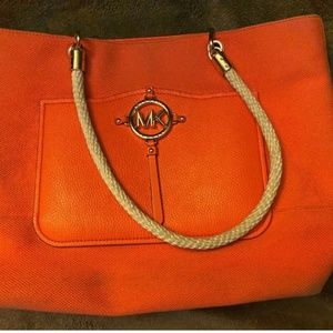 Michael Kors Orange Roap Canvas Hobo Shoulder bag